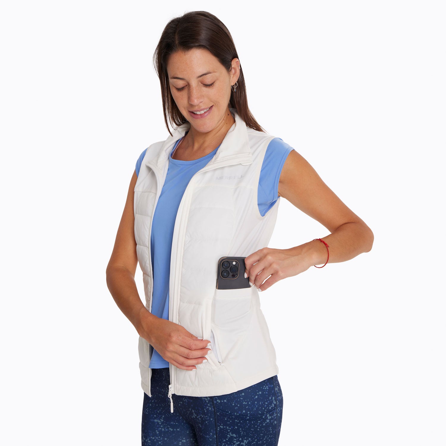 Parka Sin Mangas Mujer Sweatshirt Blanco Merrell