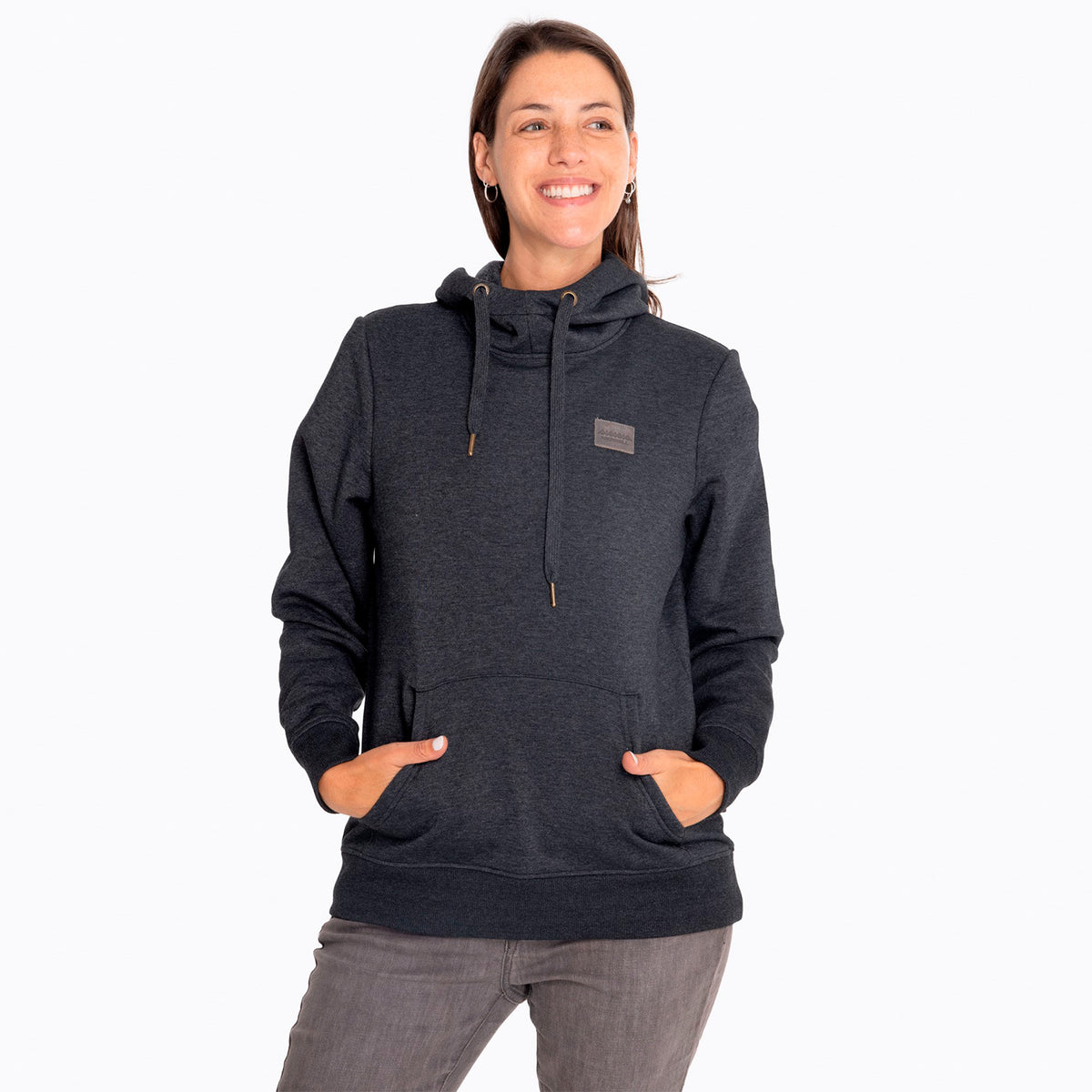 Poleron Mujer Monts Hoodie Negro Merrell
