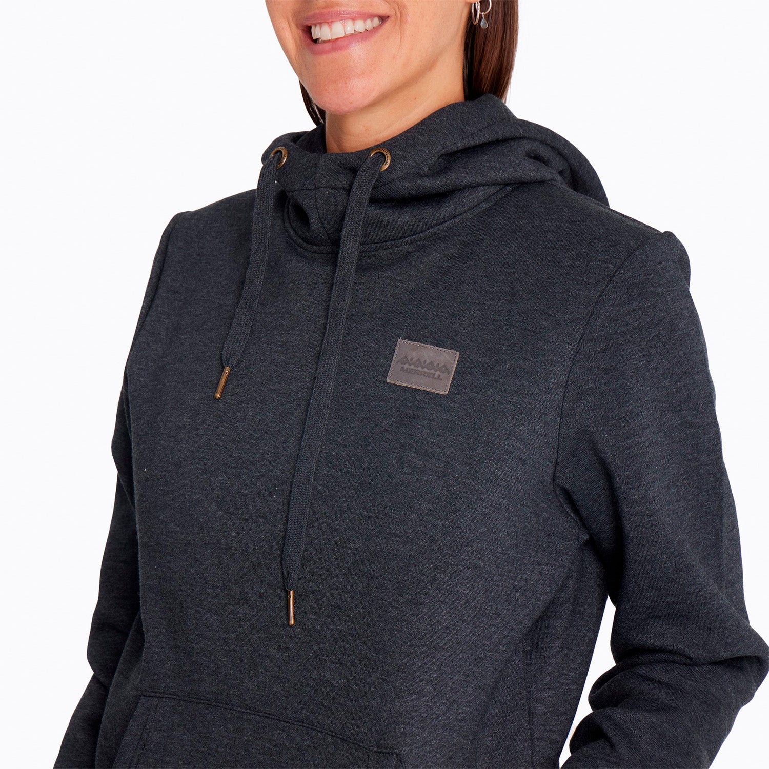 Poleron Mujer Monts Hoodie Negro Merrell