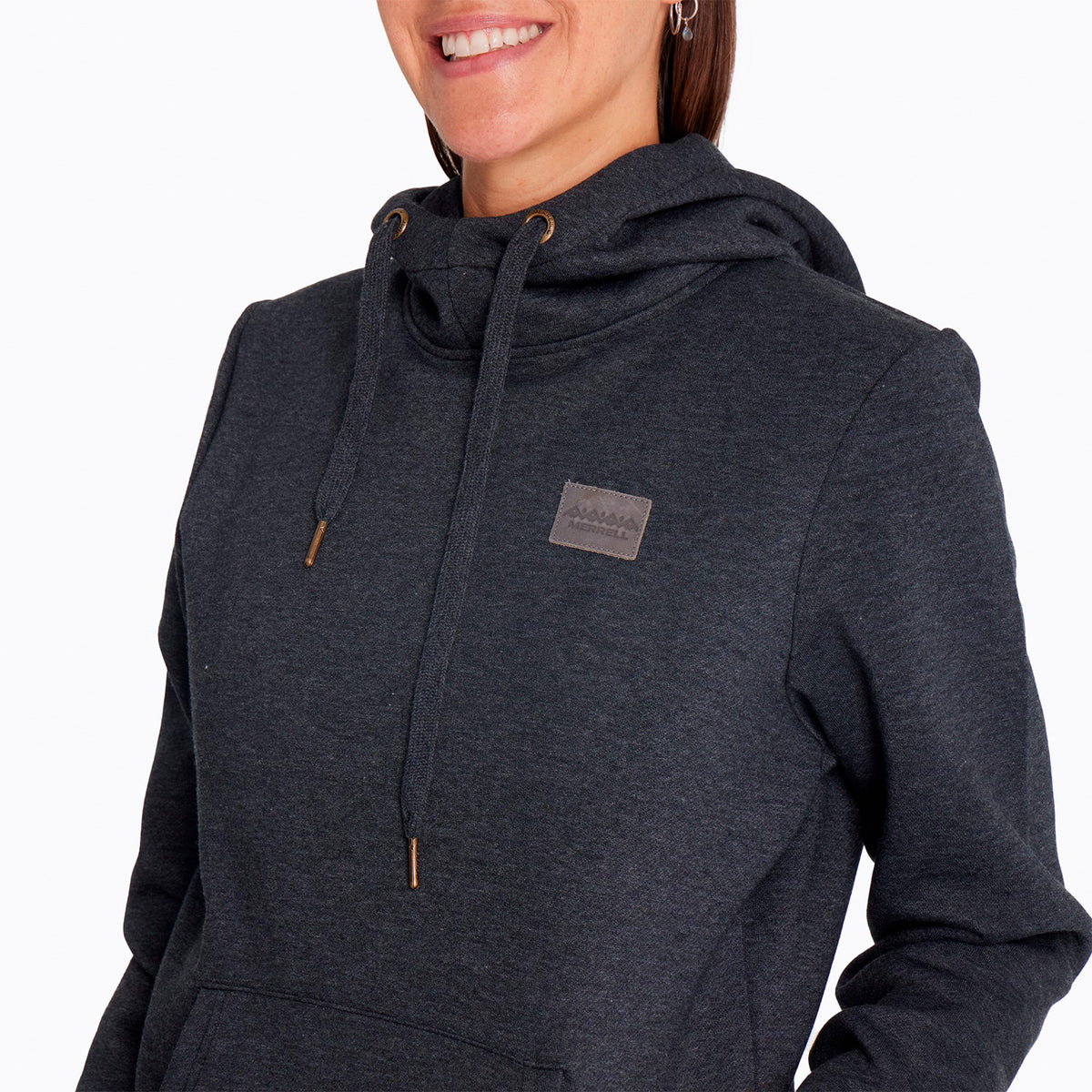 Poleron Mujer Monts Hoodie Negro Merrell