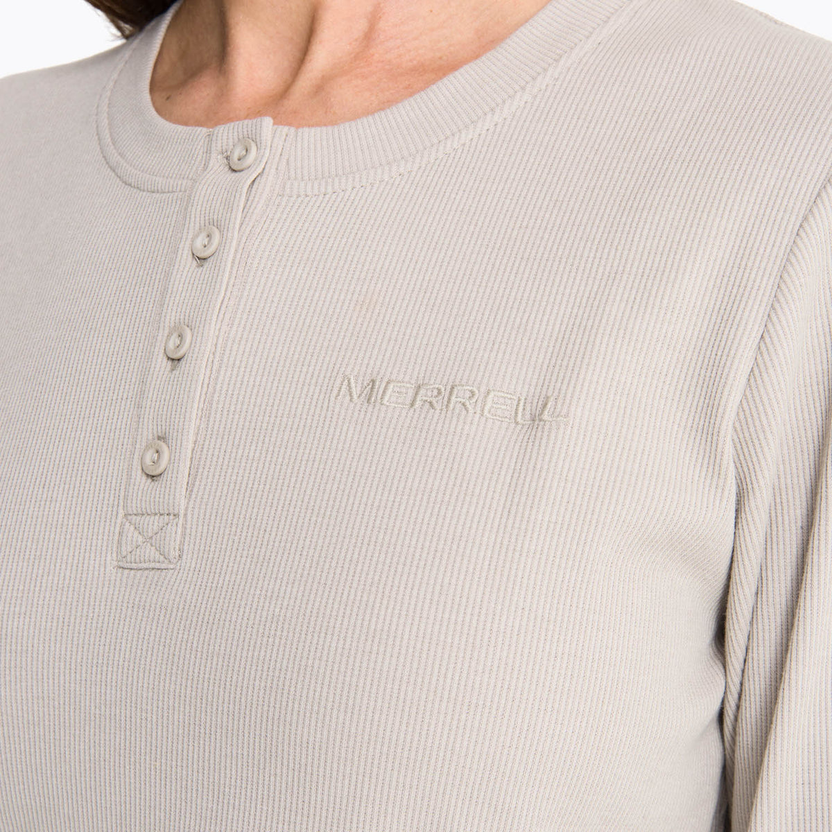 Polera Mujer Rib Beige Merrell