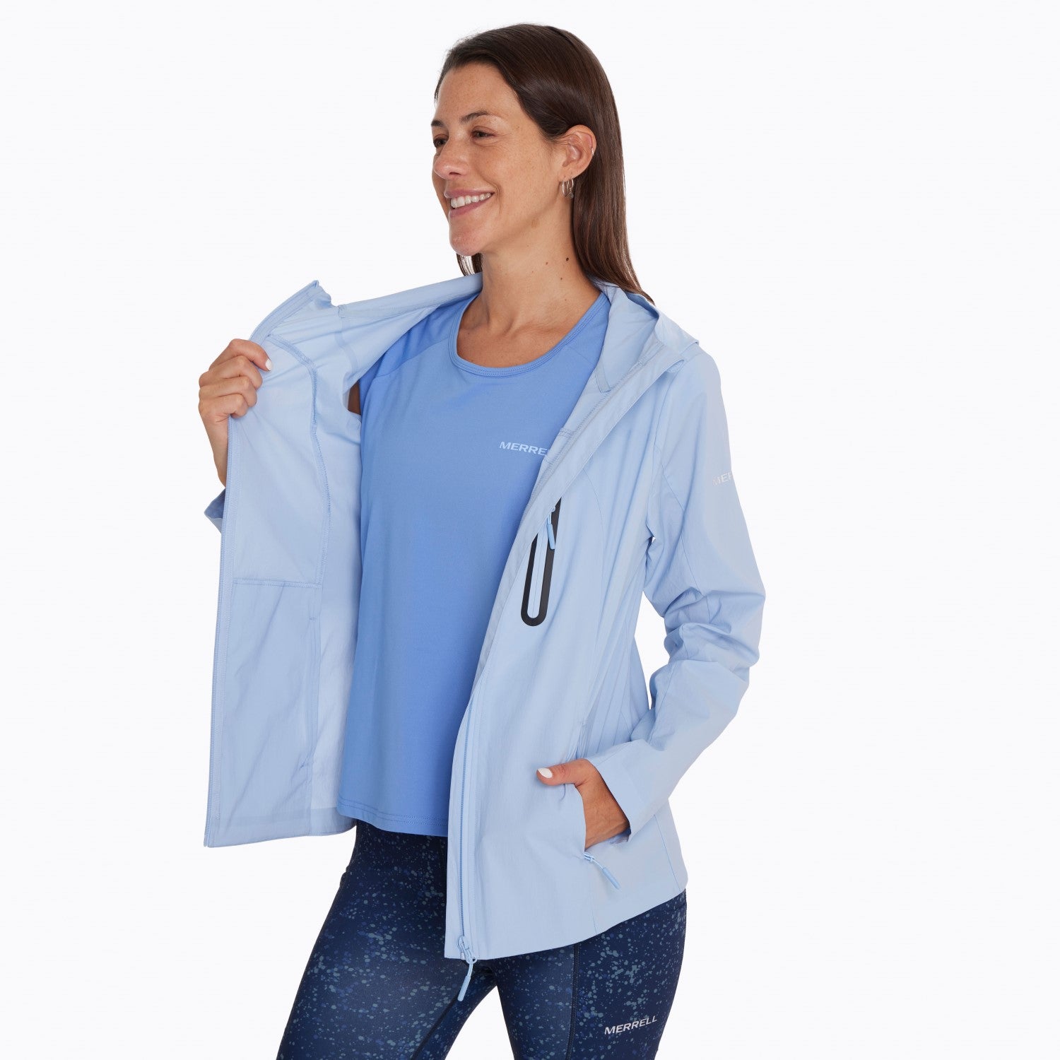 Cortaviento Mujer Windy 3 Celeste Merrell