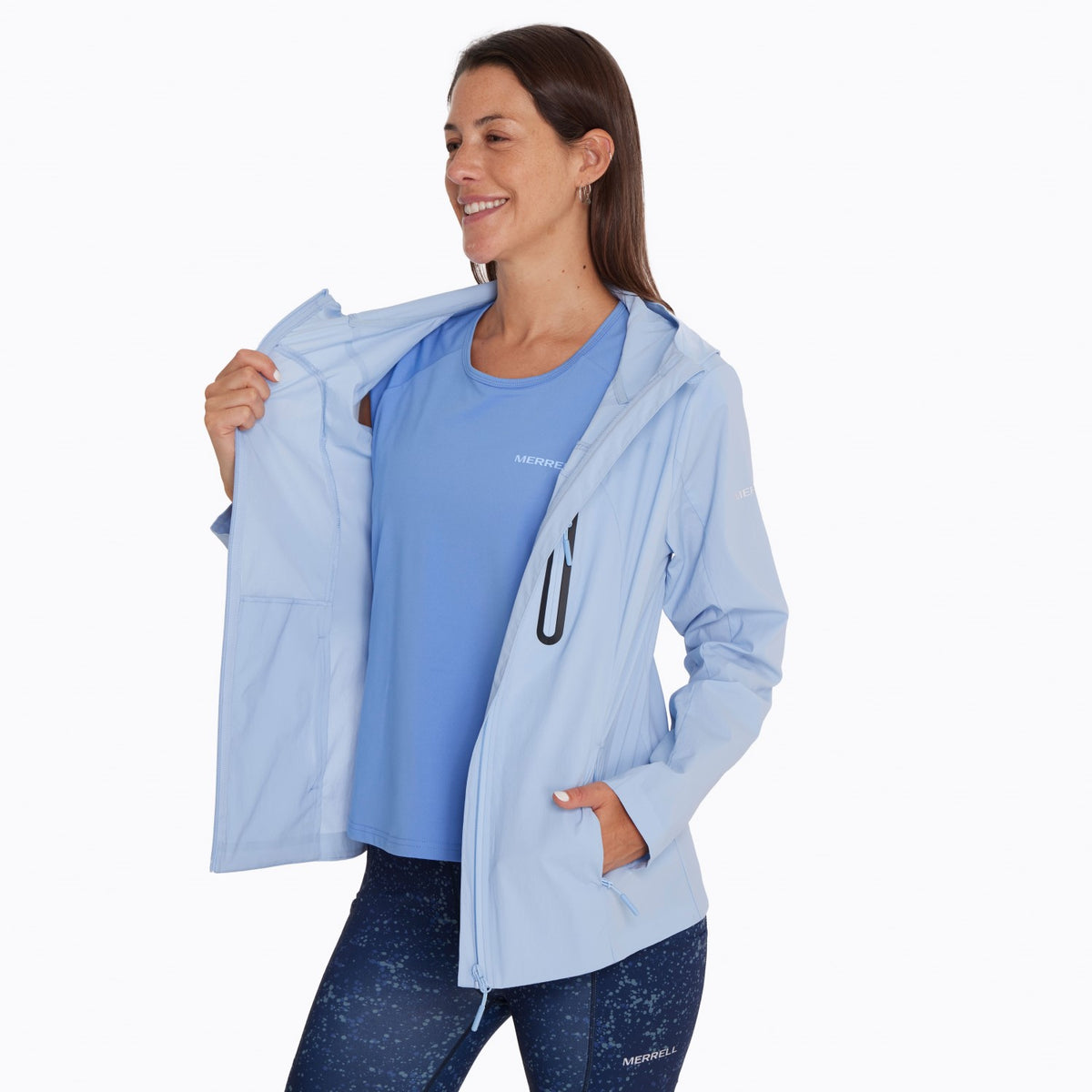 Cortaviento Mujer Windy 3 Celeste Merrell