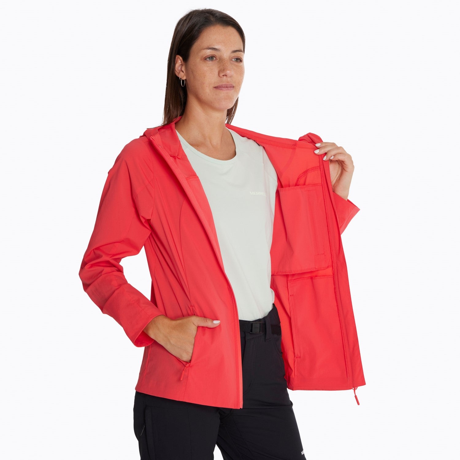 Cortaviento Mujer Windy 3 Burdeo Merrell