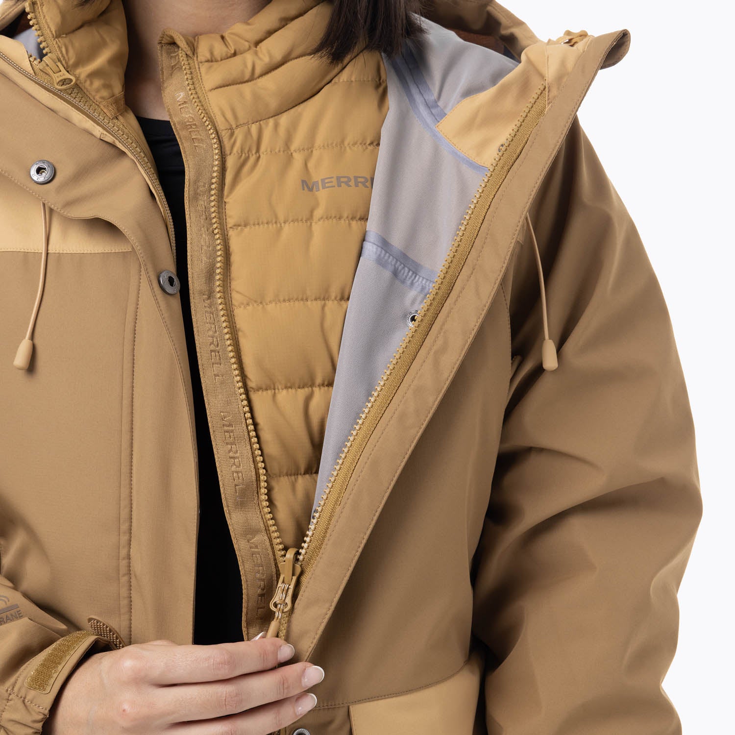 Parka Mujer Ezeo 3-In-1 10K Café Merrell – Merrell Chile