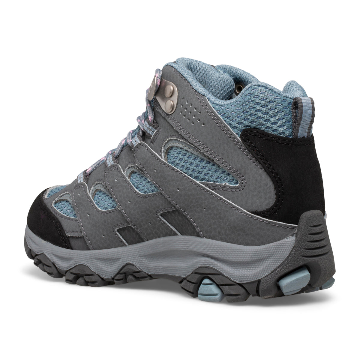 Botín Niños Moab 3 Waterproof Gris/Celeste Merrell