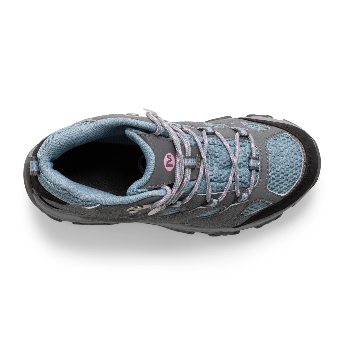 Botín Niños Moab 3 Waterproof Gris/Celeste Merrell