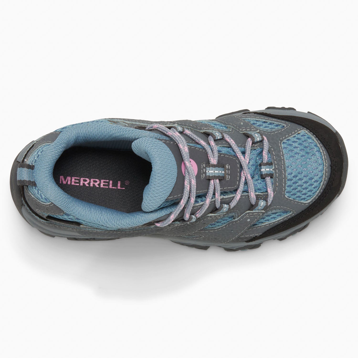 Zapatilla Niños Moab 3 Waterproof Gris/Celeste Merrell