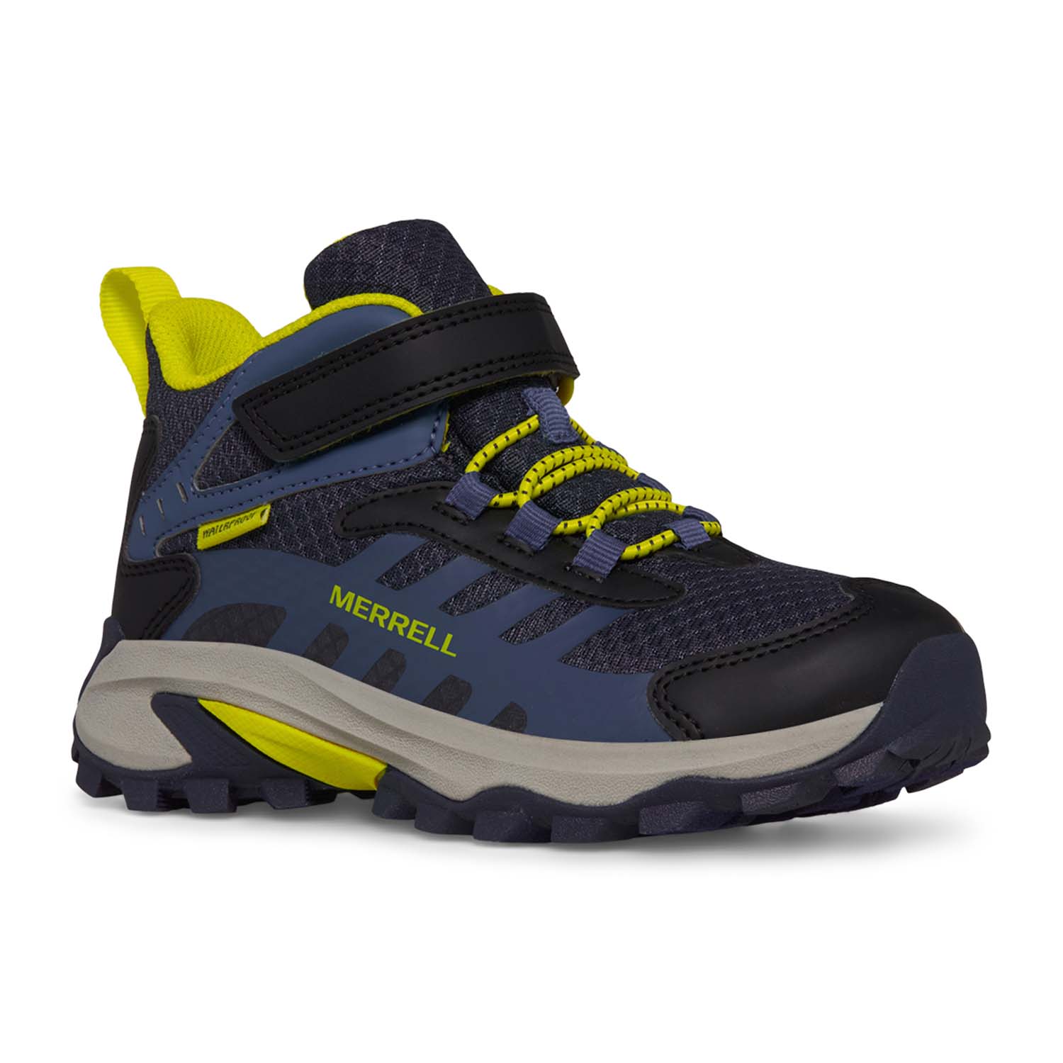 Botin Niño Moab Speed 2 Mid AC Waterproof Azul Merrell