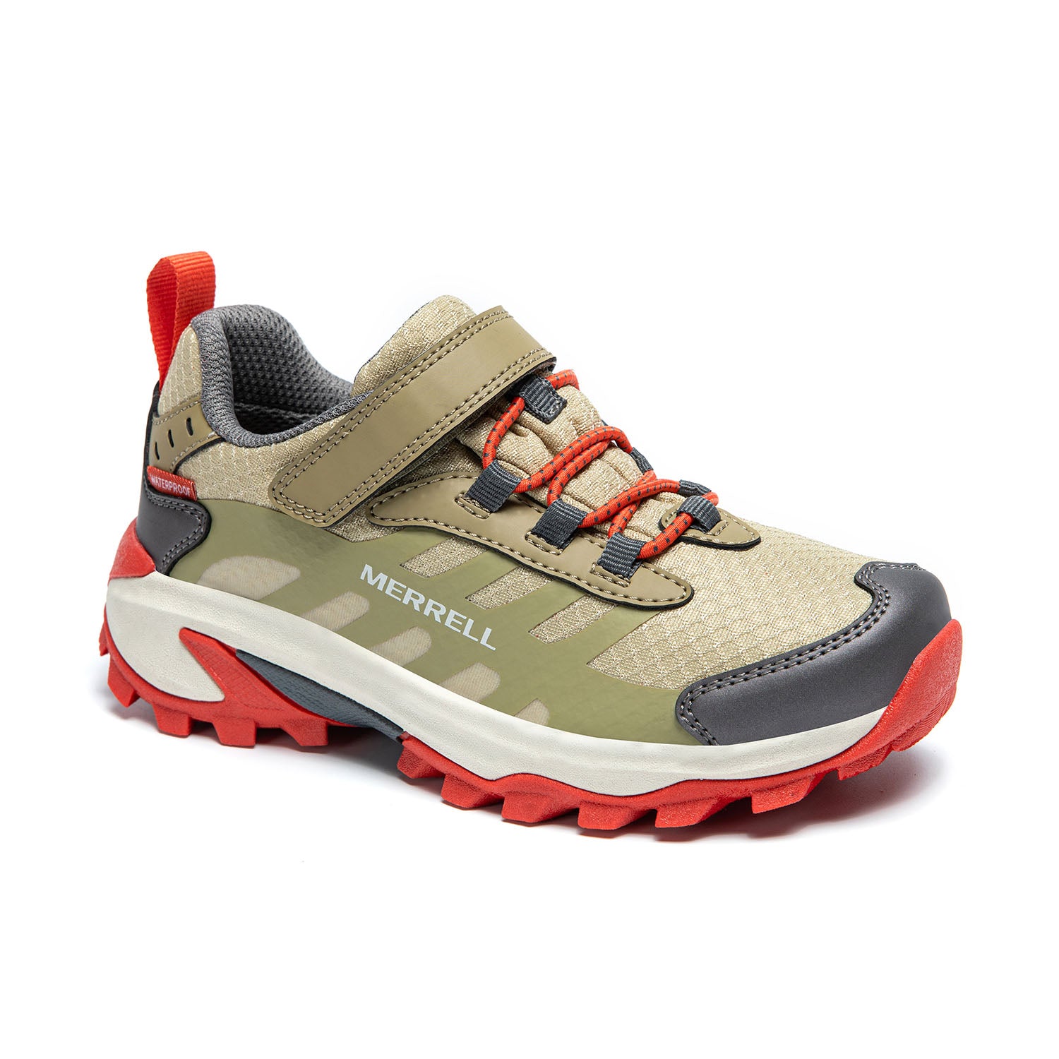 Zapatilla Niño Moab Speed 2 Low AC Waterproof Coyote Merrell