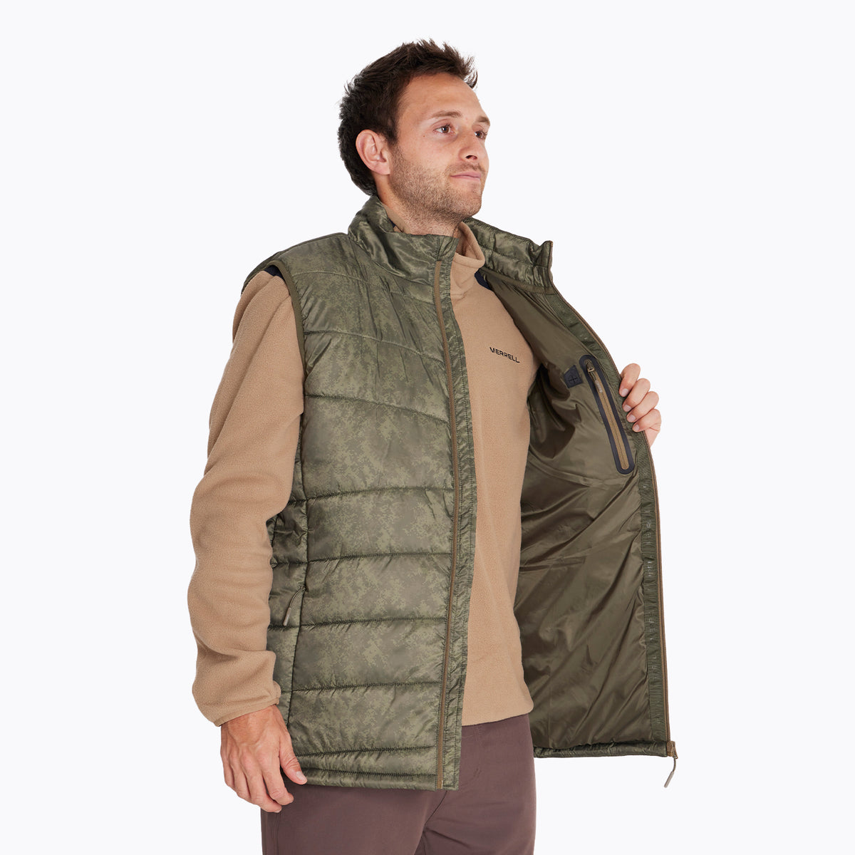 Parka Hombre Vest Oliva Merrell
