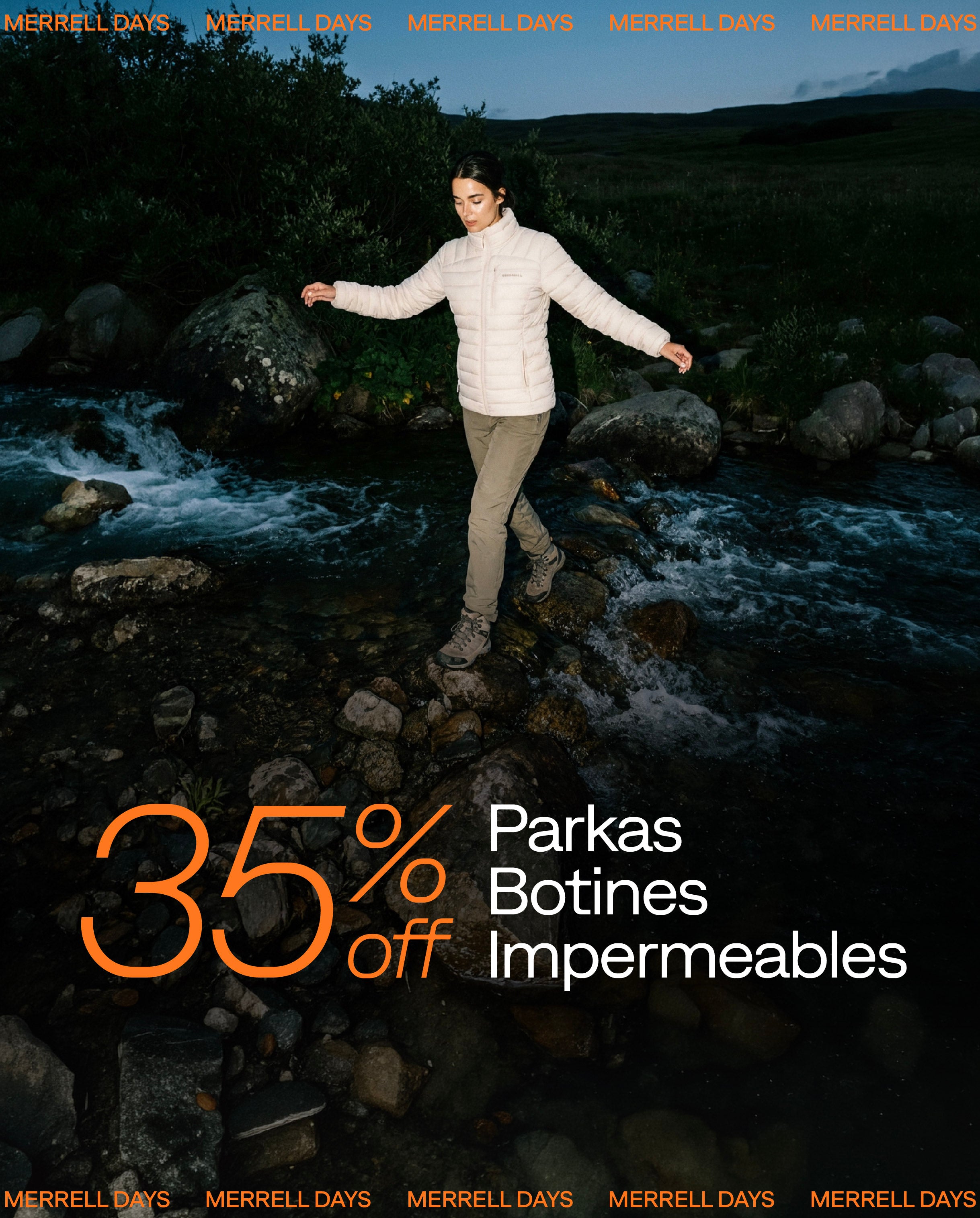Merrell - Parkas, impermeables y botines 35% off