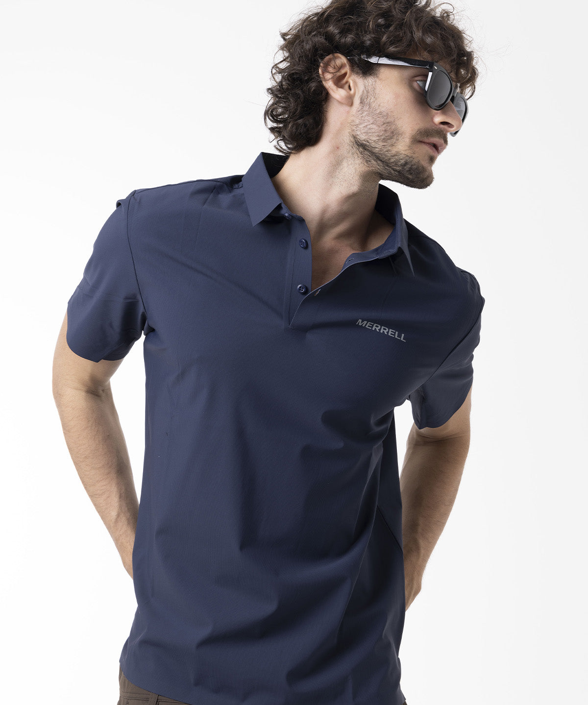 Camisa Manga Corta Hombre SPF Nova Tech SS Tee Azul Merrell