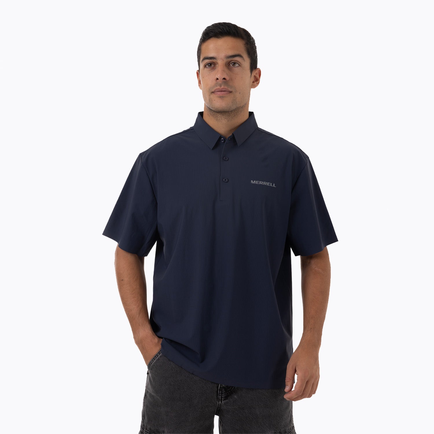 Camisa Manga Corta Hombre Nova Tech SS Tee Azul Merrell