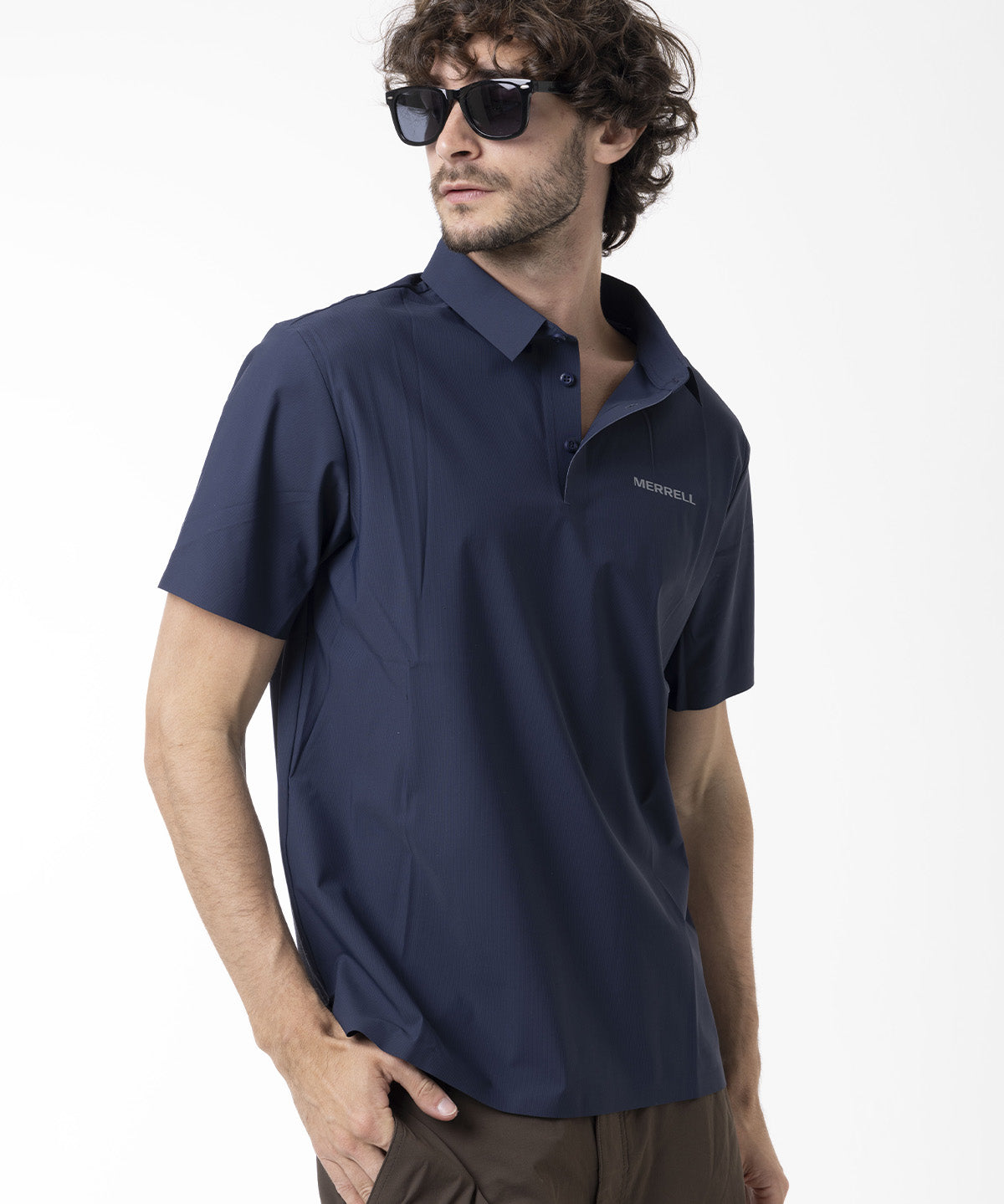 Camisa Manga Corta Hombre SPF Nova Tech SS Tee Azul Merrell