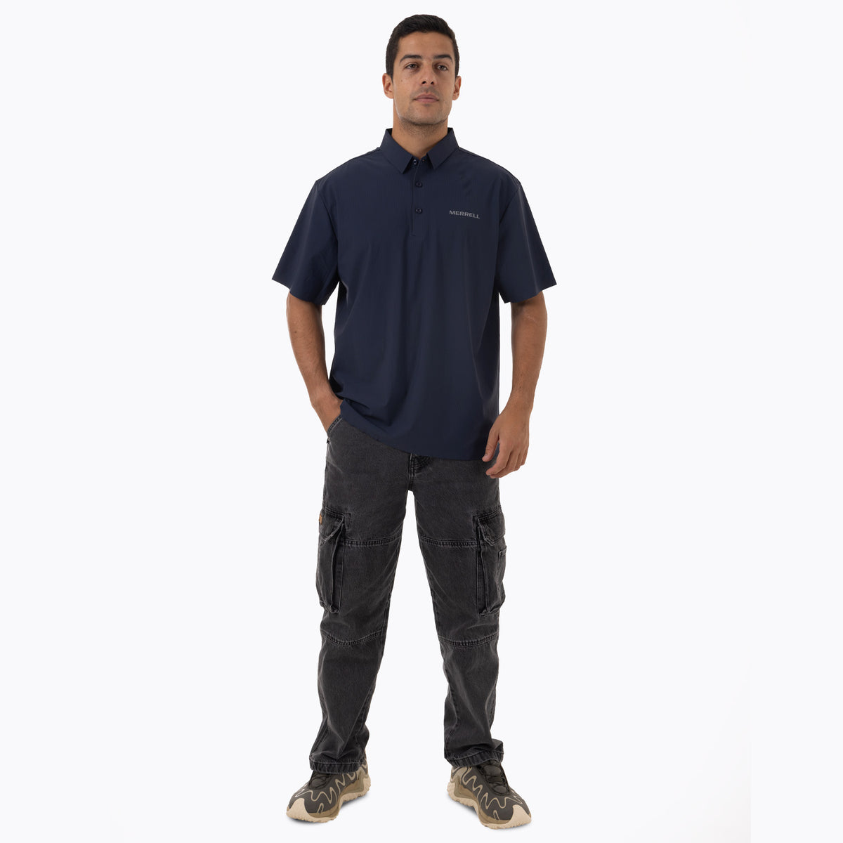 Camisa Manga Corta Hombre Nova Tech SS Tee Azul Merrell