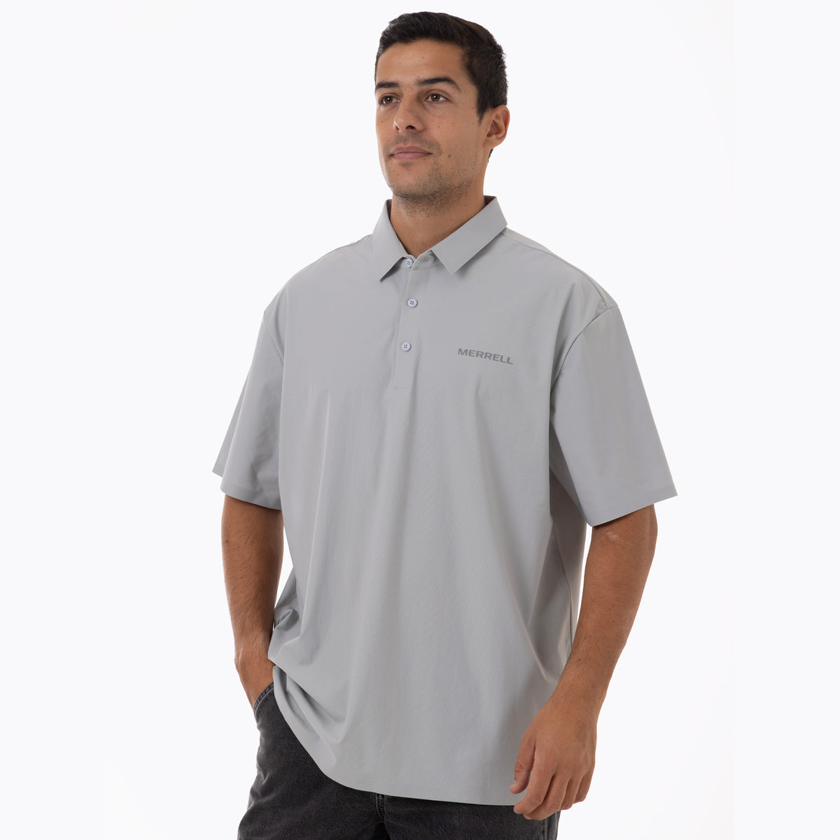 Camisa Manga Corta Hombre Nova Tech SS Tee Gris Merrell