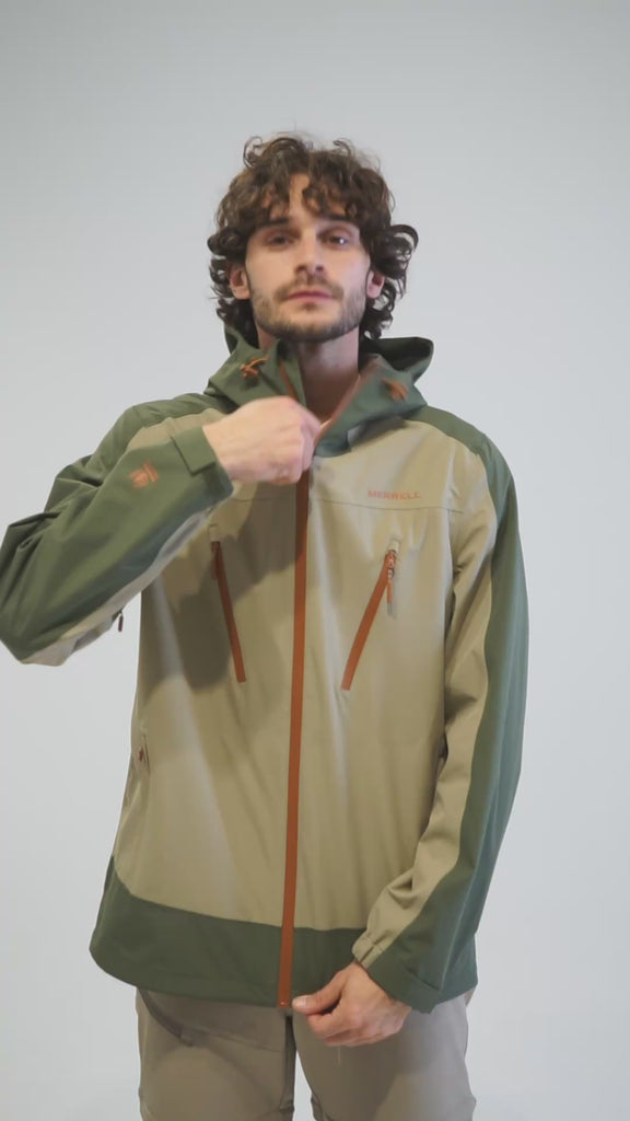 Impermeable Hombre Shield Pro Waterproof Verde Merrell