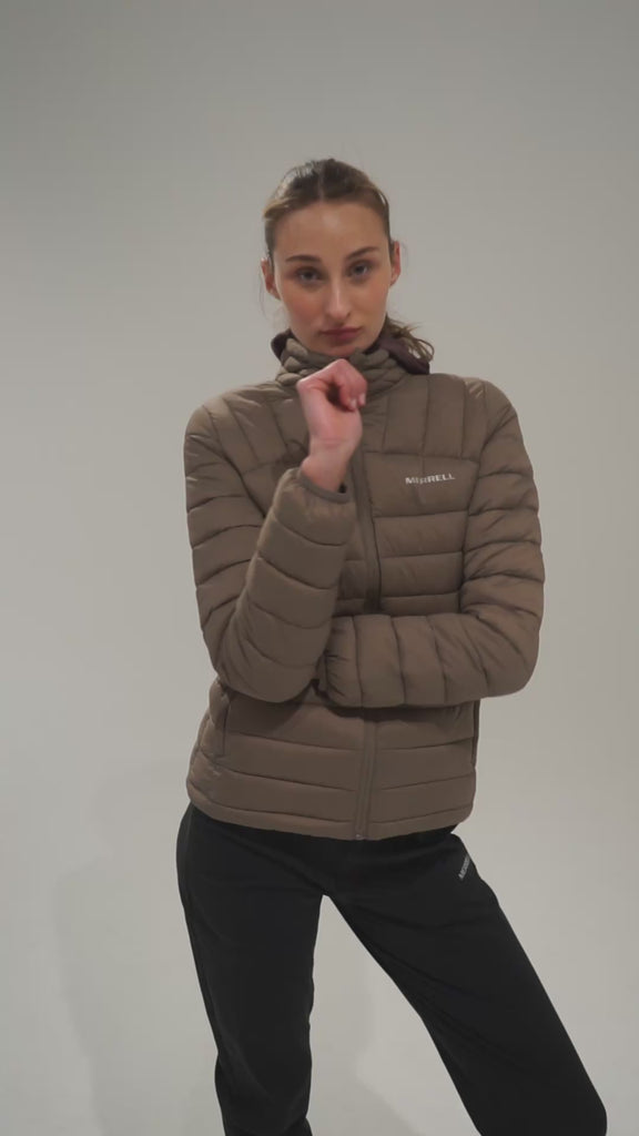 Parka Mujer Core Quilted Café Merrell