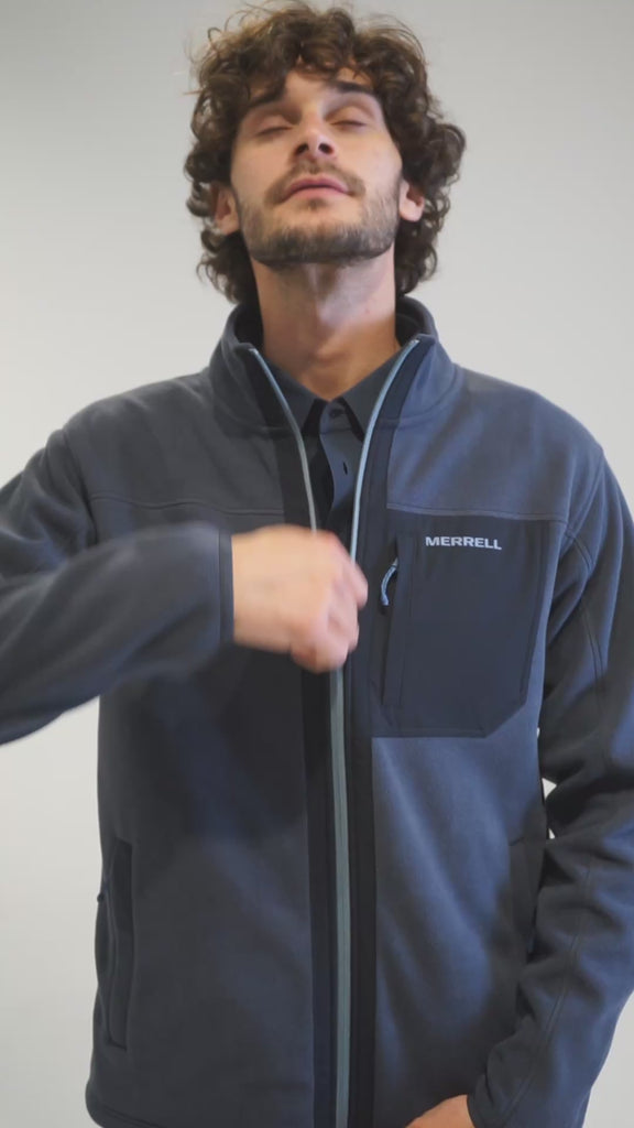 Polar Hombre Thermal Core Full Zipper Azul Merrell