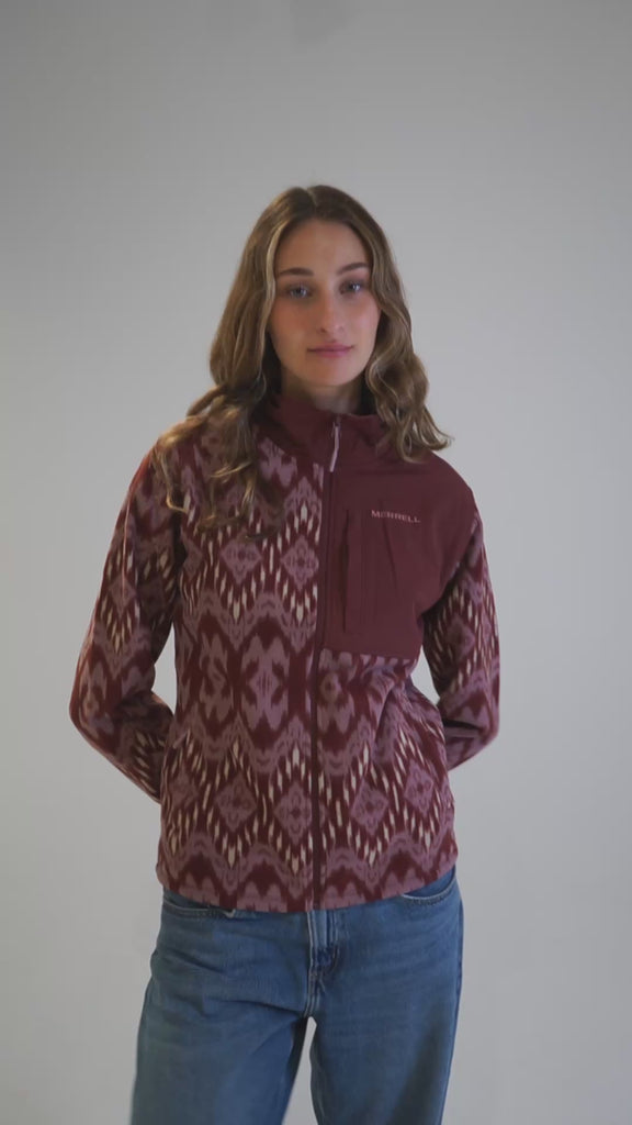 Polar Mujer Thermal Core Full Zipper Rosado Merrell