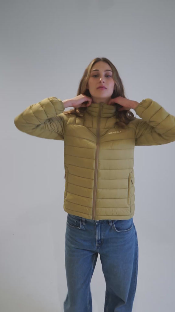Parka Mujer Core Quilted Mostaza Merrell