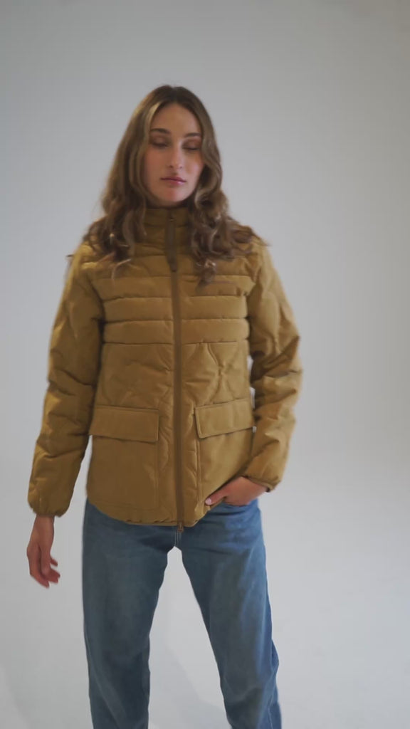 Chaqueta Mujer Softcore Quilted Mostaza Merrell